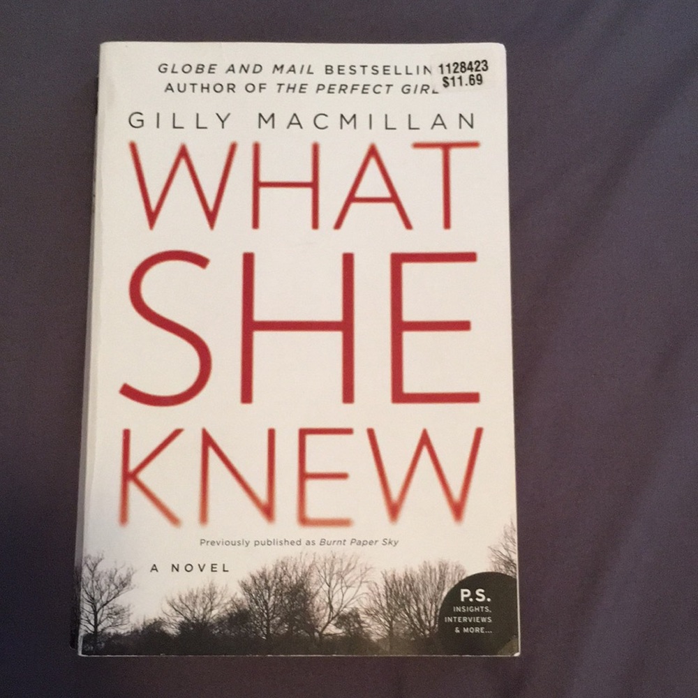 Book: What She Knew - Gilly MacMillan